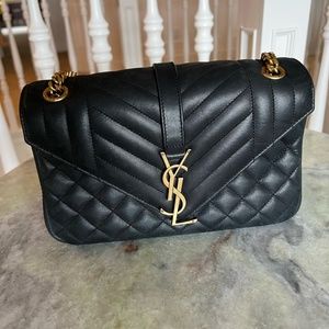 Saint Laurent Medium monogram Triquilt Envelope Bag